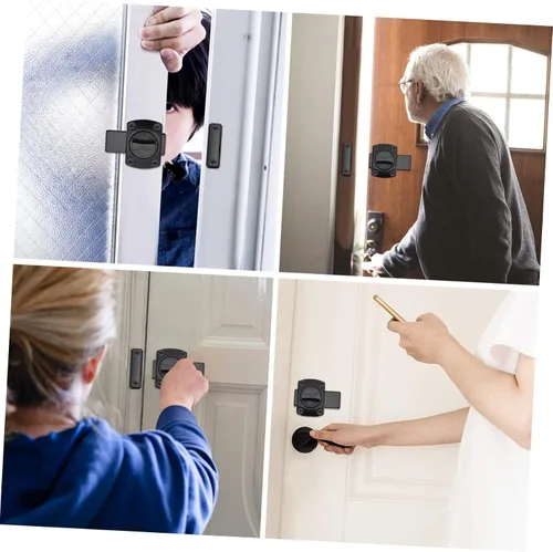 Vista 8 de BESTonZON Cerradura de cerrojo de metal para valla de metal Cerradura de cadena de puerta Muebles para el hogar Muebles deslizantes Cerradura