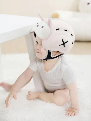 Vista 5 de Mambobaby - Casco de seguridad para bebé, transpirable, protector de cabeza de bebé para gatear, caminar, ultraligero, suave y ajustable, adecuado