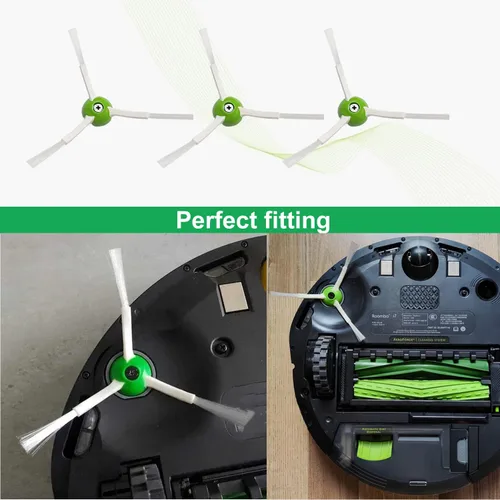 Vista 7 de Cepillos laterales para irobot Roomba, piezas de repuesto para irobot Roomba i,e & j Series,i3 i3+ i4 i6 i6+ i7+ i7+ i8 i8+ E5 E6 E7 vacuum,Kits