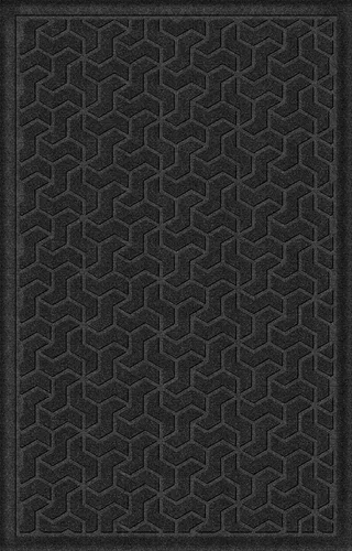 Vista 4 de American Floor Mats Windmill Designer Bluestone - Tapete de entrada de 2 x 3 pies con respaldo de agarre Piedra azul