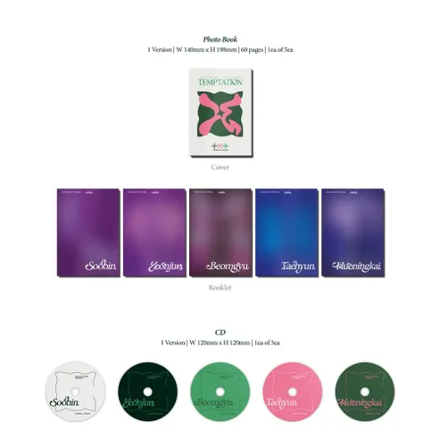 Vista 4 de TOMORROW X TOGETHER TXT - THE NAME CHAPTER : TEMPTATION [Lullaby ver.] Album (Random ver.)