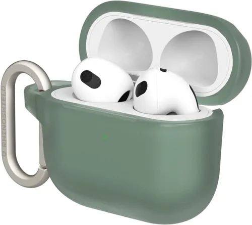 Vista 8 de RHINOSHIELD Funda para AirPods con mosquetón compatible con Apple [AirPods 3], protección contra caídas de grado militar, resistente a los arañazos