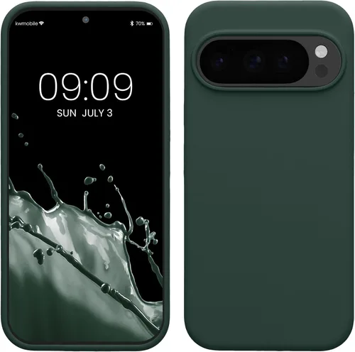 Vista 170 de kwmobile Funda Compatible con Google Pixel 6 Pro - Funda de Teléfono de Silicona TPU con Acabado Suave - Azul Caribe