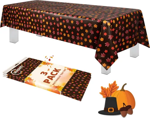 Vista 46 de Grandipity Mantel de plástico desechable de calidad prémium para fiestas con temática de globos de cumpleaños, 1 paquete, 54 x 108 pulgadas, mantel
