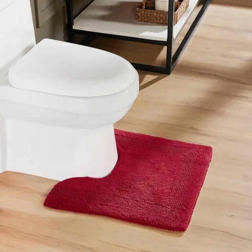 Vista 187 de Better Trends - Juego de 2 alfombras de baño 100% algodón, extra suaves, con borlas, de 17" x 24", alfombra de baño superabsorbente y reversible