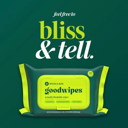 Vista 7 de Goodwipes Toallitas desechables para el trasero - Vitamina E y aloe - Seguras para alcantarillado y fosa séptica - Toallitas húmedas extra grandes