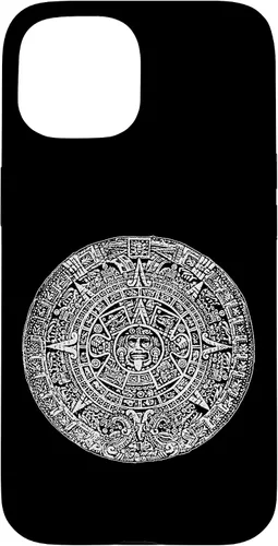 Vista 6 de Aztec Calendar Sun Stone Mexican Mayan Calendario Azteca Case for iPhone 17