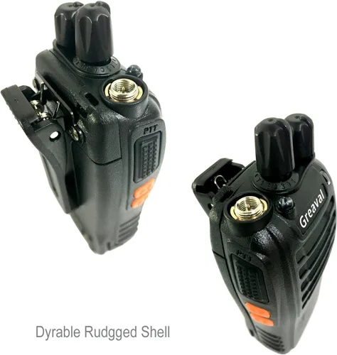 Vista 2 de Walkie Talkies - Paquete de 10 radios recargables de dos vías con auricular, radio UHF de 16 canales, batería de iones de litio y cargador incluido