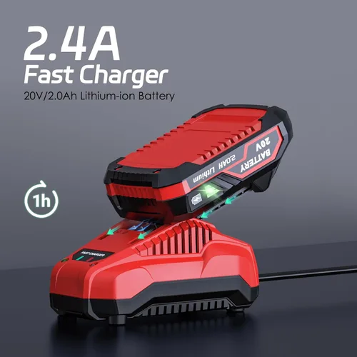 Vista 8 de Sierra de calar - Sierra inalámbrica de 20V con batería y cargador 2700 SPM Sierra recargable con 10 piezas de cuchillas de corte Ángulo de bisel