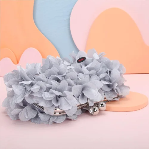 Vista 4 de Fawziya Carteras con corte floral para mujer, bolsos y embragues de noche