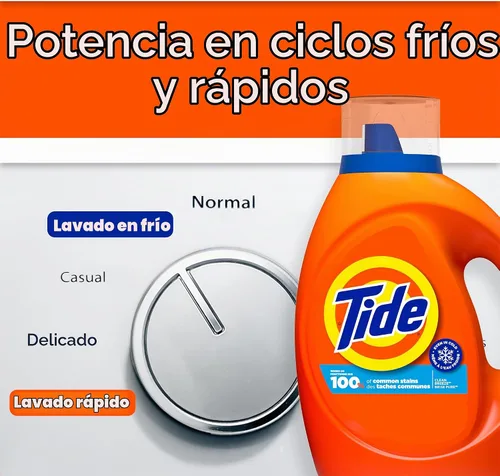 Vista 7 de Tide Detergente líquido para ropa, aroma Clean Breeze, 48 cargas, 60 onzas líquidas, funciona en el 100% de las manchas comunes
