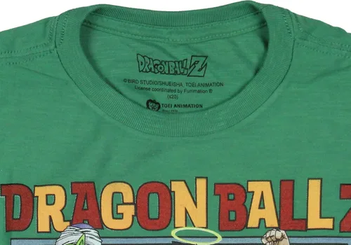 Vista 3 de Dragon Ball Z - Camiseta para niños, diseño de anime, artes marciales, talla M, color verde cazador, Verde cazador