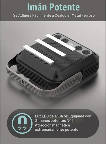 Vista 4 de Linterna de camping LED recargable de 20000mAh - 1600LM, QC3.0 22.5W, interruptor de 4 colores, IPX5 resistente al agua - Perfecta para acampar