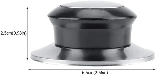 Vista 5 de 5 piezas de repuesto de perilla de tapa de olla, perilla universal para tapa de cacerola, mango de elevación, piezas de repuesto para utensilios