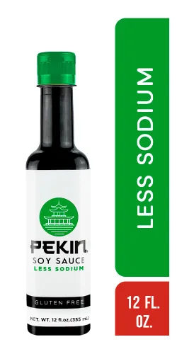 Vista 4 de Pekin Salsa de cocina de soja reducida en sodio, botella de 12 onzas líquidas (paquete de 2)