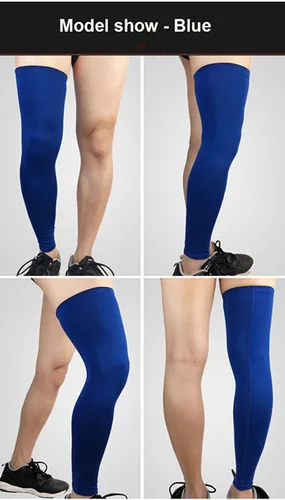Vista 7 de Runworld 1 par de rodilleras de compresión antideslizantes, manga larga de pierna completa para hombres y mujeres, deportes, baloncesto, fútbol