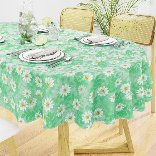 Vista 43 de misaya Mantel rectangular de vinilo impermeable, mantel lavable con reverso de franela, mantel de plástico para cena, picnic, interior y exterior