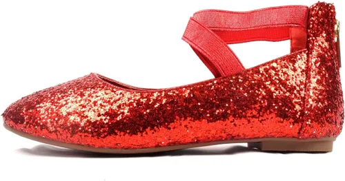 Vista 2 de Nova Utopia Zapatos planos con correa en el tobillo para niñas pequeñas