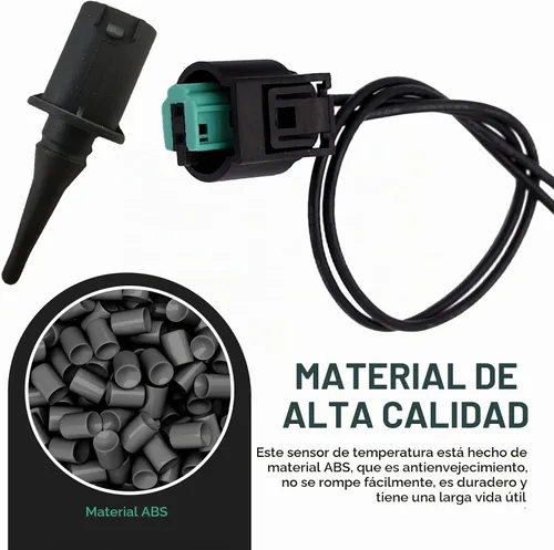 Vista 4 de 2 piezas de sensor de temperatura del aire ambiente exterior y kit de enchufe, conector de sensor de temperatura ambiente directo de importación
