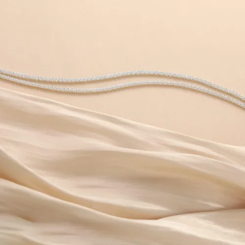 Vista 8 de Freekiss - Tobilleras de plata de ley para mujer impermeables con capas delicadas, ajustables, apilables con cadenas Figaro, cuentas y eslabones