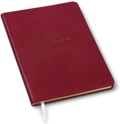 Vista 13 de Diario de cuero Gallery Leather - Elaborado en Maine, EE. UU. - Elegante cuaderno de escritura de cuero con 192 páginas rayadas - Un espacio