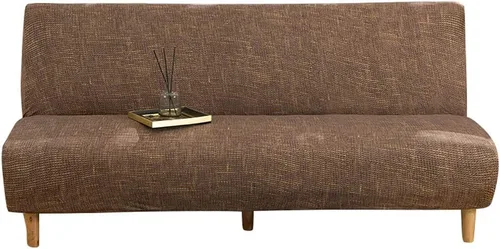 Vista 9 de Fundas de sofá sin brazos, elásticas de elastano, funda plegable para sofá cama, futón sin reposabrazos, protector de muebles para sala de estar