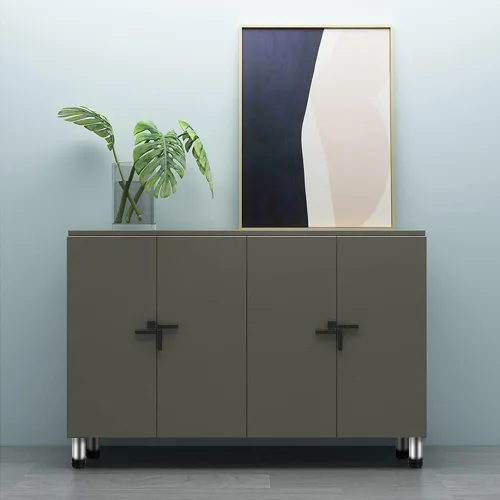 Vista 6 de Patas de acero inoxidable para muebles, patas ajustables de metal para escritorio, mesa de oficina para el hogar, proyectos de bricolaje, soporte