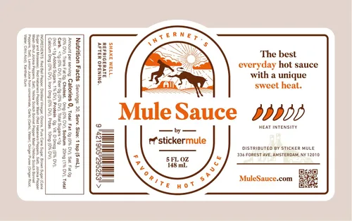 Vista 6 de Salsa de mula: salsa picante con habanero, bonete escocés amarillo y Bhut jolokia. (5 onzas, 1)
