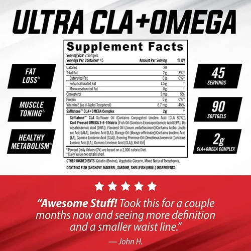 Vista 7 de iSatori L-Carnitina LS3 Limonada rosa de 1500 mg (32 porciones) y iSatori Ultra CLA (90 cápsulas blandas)