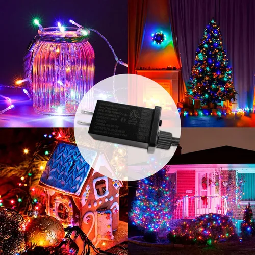Vista 6 de Transformador LED de 24V6W Clase 2 Fuente de Alimentación LED, Impermeable IP44 de Bajo Voltaje Uso Temporal LED Driver Transformador Enchufe US CA
