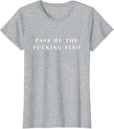 Vista 22 de Pásame el maldito Vino. Camiseta divertida con texto en inglés «Wine nice lettering AM PM Fun»