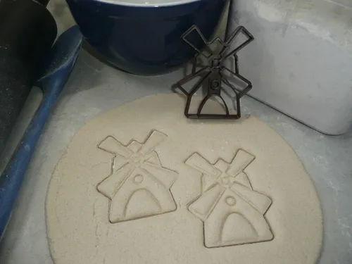 Vista 7 de WINDMILL - Sello de galletas detallado de madera antigua estilo holandés fabricado en Estados Unidos PR4499