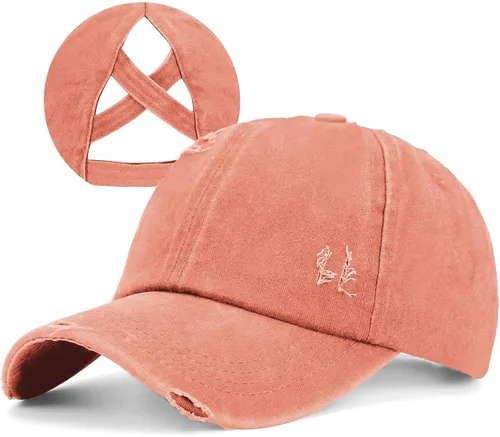 Vista 9 de Gorra de béisbol para mujer, diseño de cola de caballo, ajustable, ajustable, para cola de caballo B - Denim Negro
