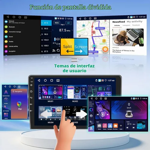 Vista 7 de [Roinvou] 4+64G 9" Android 15 Radio de coche para Toyota Corolla 2009-2013