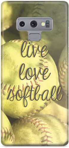 Vista 21 de Inspired Cases - Compatible con iPhone Xs Max - Funda protectora con textura 3D para Apple iPhone Xs Max - Live Love Softball