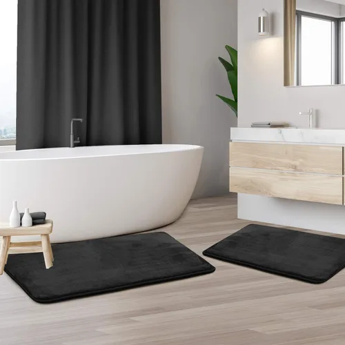 Vista 149 de Clara Clark Alfombra de Baño 24" x 17" - Alfombras de Baño, Tapete de Baño de Espuma Viscoelástica, Afelpado, Acogedor, Ultra Suave, Antideslizante