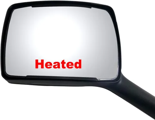Vista 4 de Espejo de Capó de Repuesto Cromado Compatible con Kenworth T680 Peterbilt 579 587 (Lado del Conductor (LH) Negro)