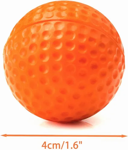 Vista 5 de CHIWAVA Paquete de 12 bolas de esponja de goma suave de 1.6 pulgadas para gato, juguete interactivo, colores surtidos