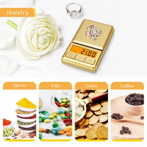 Vista 6 de UNIWEIGH Mini báscula de bolsillo de 3.53 oz/0.00 oz, báscula digital de gramos con tapa, pequeña escala de onzas de viaje para alimentos, hierbas