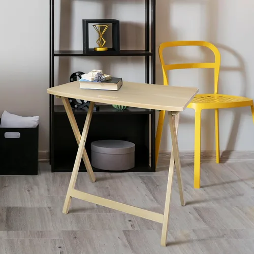 Vista 2 de American Trails Arizona - Mesa plegable con madera maciza americana, natural