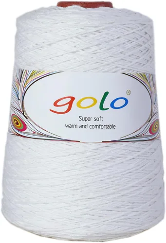 Vista 12 de golo Hilo de Cono de Lana para Tejer 8.8oz 400yd 100% Hilo de Lana para Tejer a Mano 402-Papel Envejecido