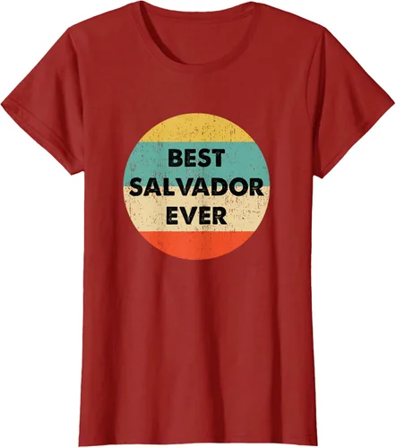 Vista 28 de Camiseta con nombre de Salvador, Negro