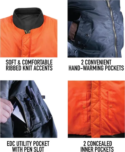 Vista 3 de Rothco MA-1 Chaqueta de vuelo para hombre