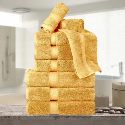 Vista 37 de BNM Toallas de Algodón Egipcio de Peso Pesado, Ideales para Baño, Ducha, Spa, Hotel, 800 GSM, Toallas Faciales/de Aseo, Toallas de Mano, Toallas