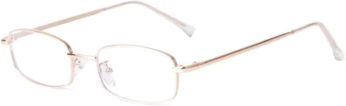 Vista 9 de ADE WU Gafas de moda para mujer y hombre, lentes rectangulares Y2K de luz azul de los años 90, de metal, dorado, plateado, negro, anteojos falsos