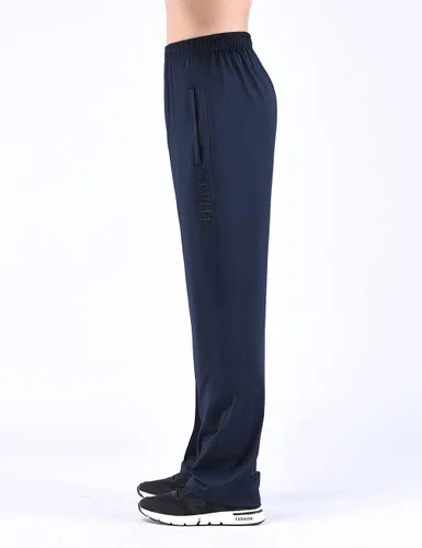 Vista 4 de Zoulee Nuevos pantalones deportivos con cremallera frontal para hombre
