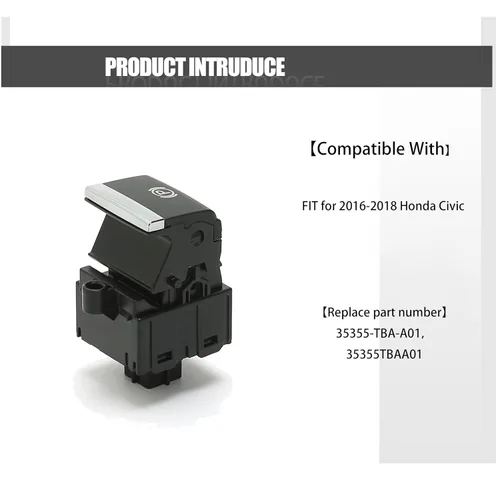 Vista 7 de Interruptor de estacionamiento automático con botón de freno de mano electrónico para Honda Civic 2016-2018