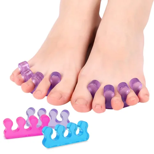 Vista 15 de Separadores de dedos de espuma suave para mujer, 12 espaciadores de pedicura para mujer