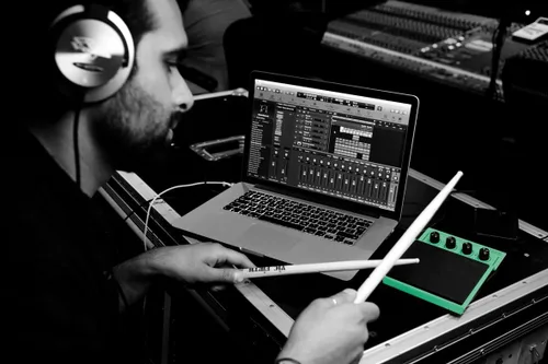 Vista 2 de Roland SPD-1E Almohadilla de batería electrónica de percusión, Electro, Verde