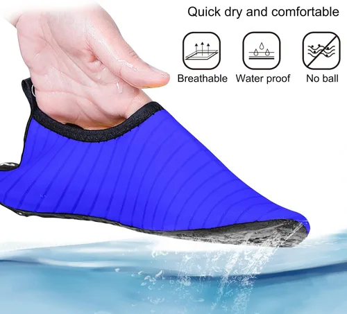 Vista 5 de Zapatos de agua para mujeres y hombres, zapatos de playa, calcetines de agua, zapatos de piscina, zapatos de secado rápido, zapatos de deportes